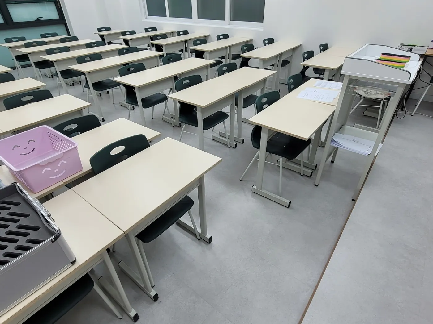 열람석 정리 — 광양시 학원청소 현장