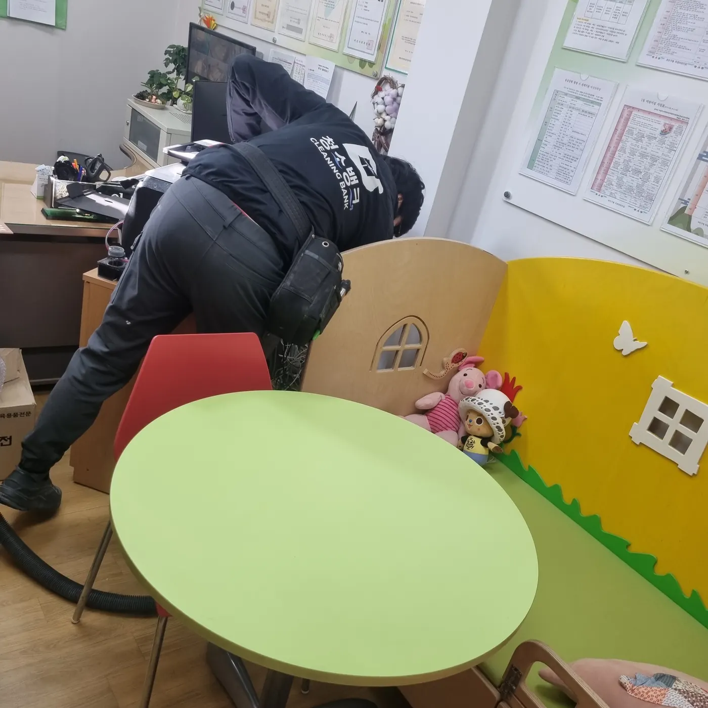 보성군 어린이집청소 시공 현장 — 보육실 정리