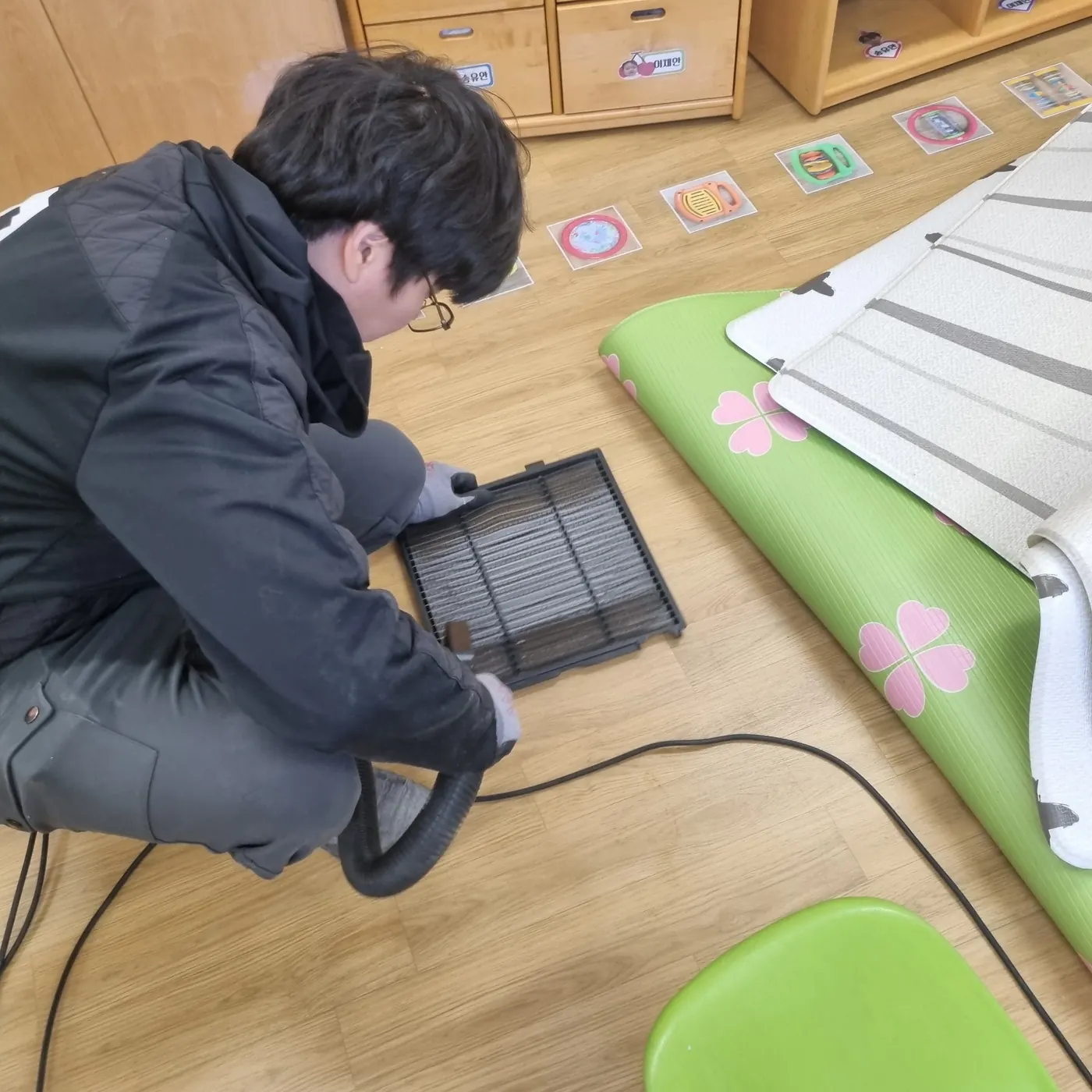 세정 진행 — 담양군 어린이집청소 현장