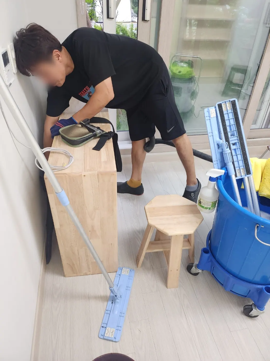 세정 진행 — 진도군 어린이집청소 현장