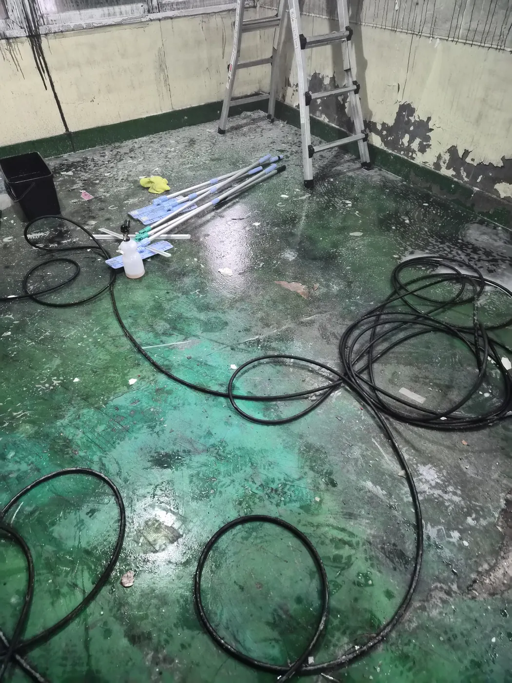 고압 세척 — 순천시 화재청소 현장