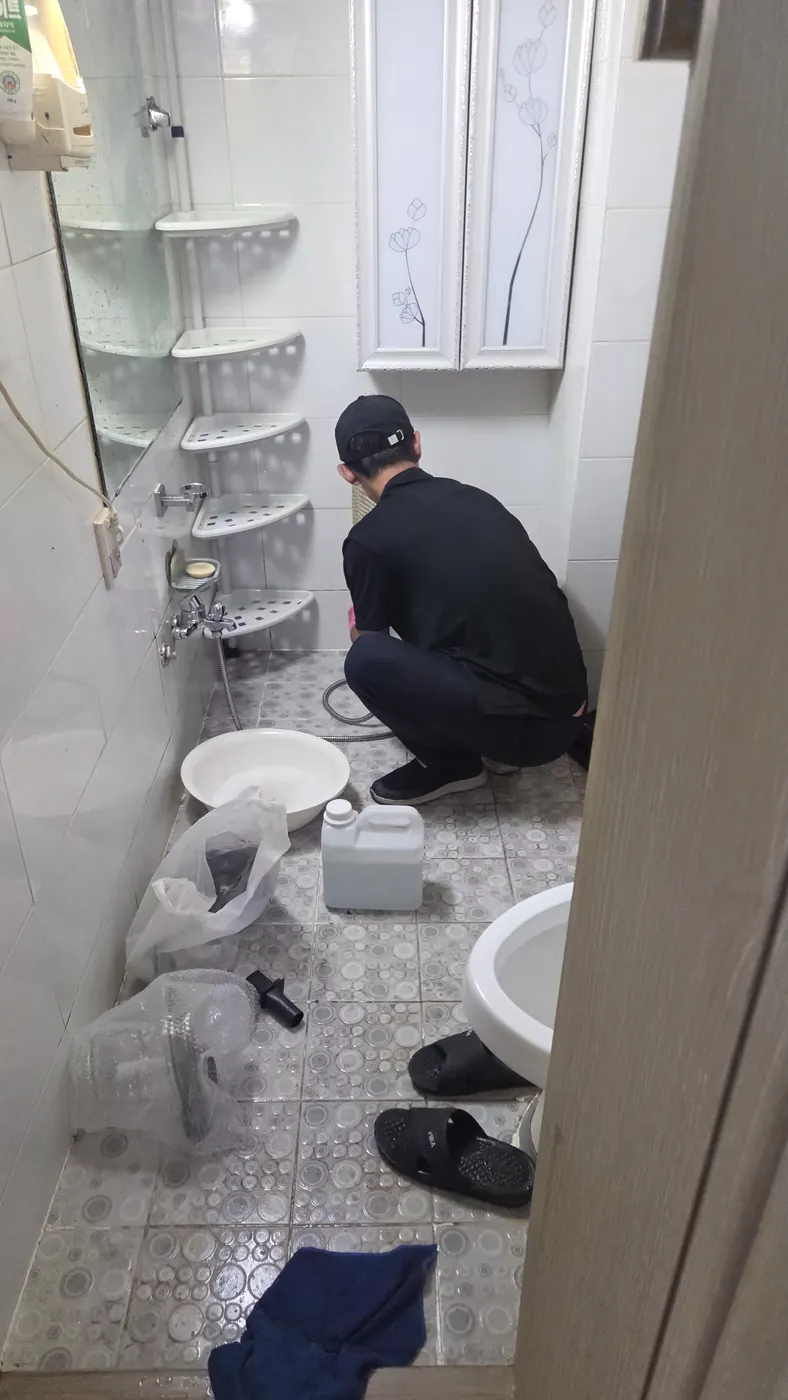 습식 진공 작업 — 완도군 침수청소 현장