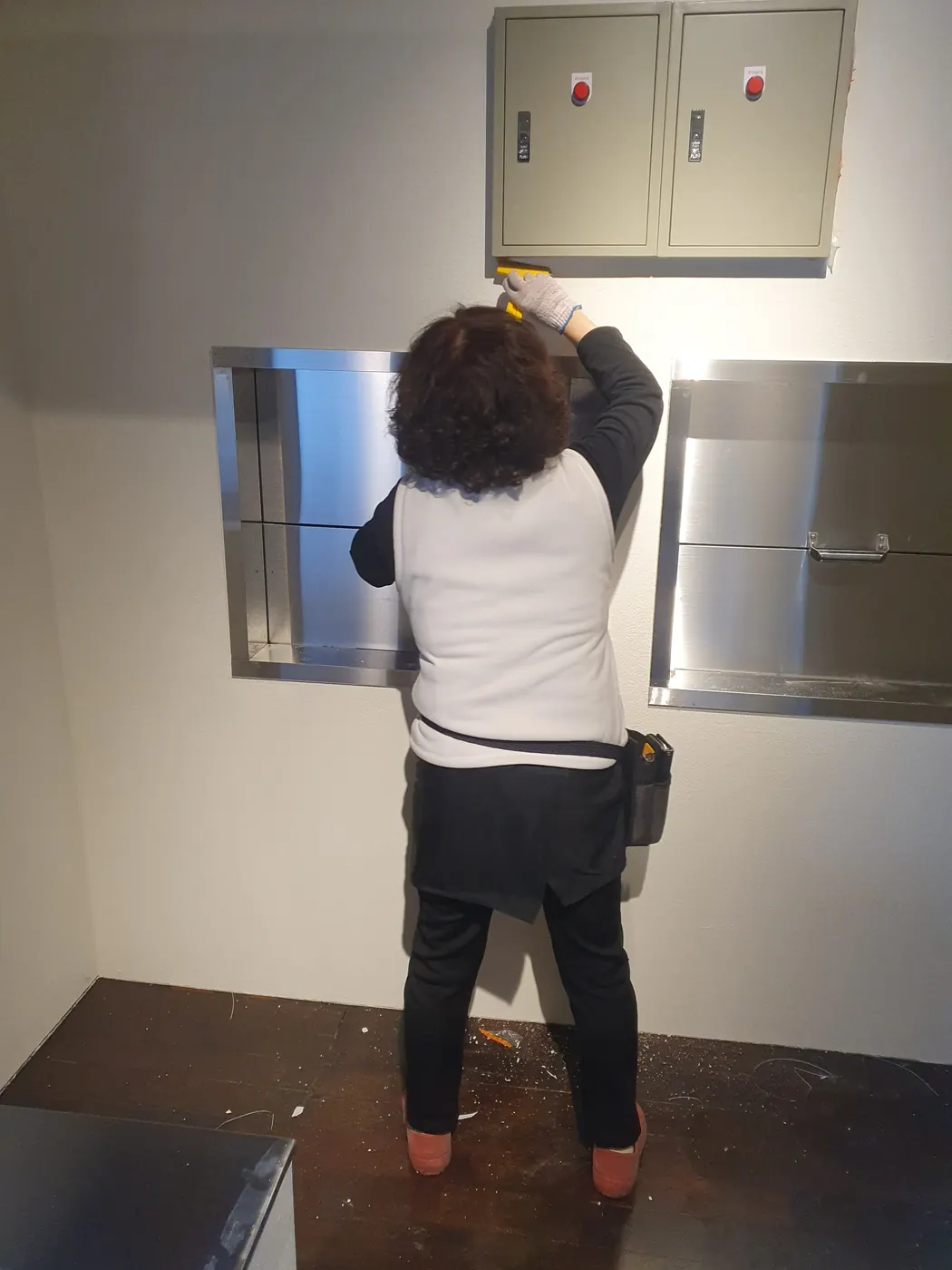 세정 진행 — 영암군 식당청소 현장