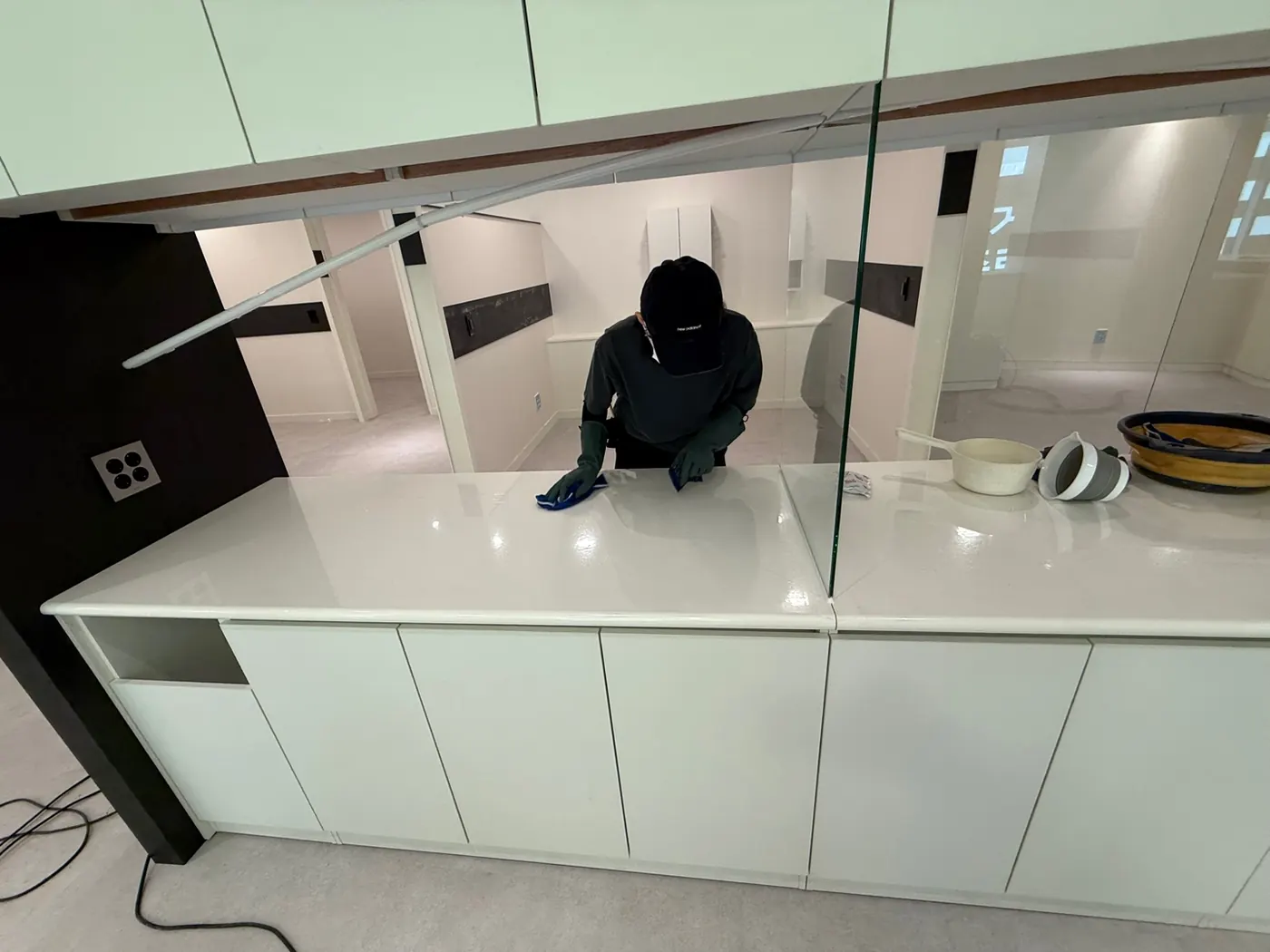 세정 진행 — 과역면 상가청소 현장